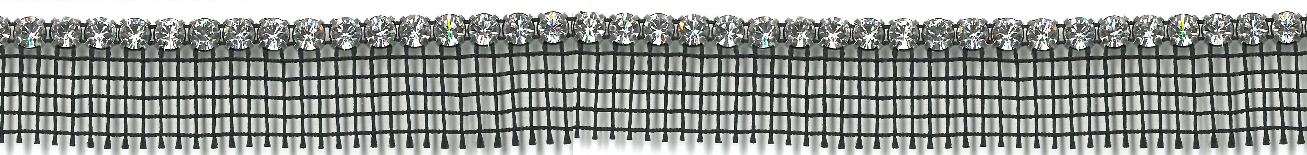 SS19 SINGLE STRAMINE - BLACK/CRYSTAL